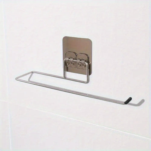 Stainless Steel Wall-Mounted Paper Towel Holder - Versatile Kitchen &