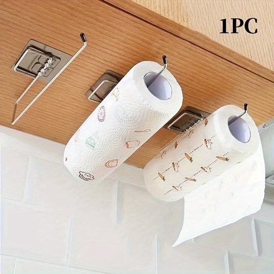 Stainless Steel Wall-Mounted Paper Towel Holder - Versatile Kitchen &