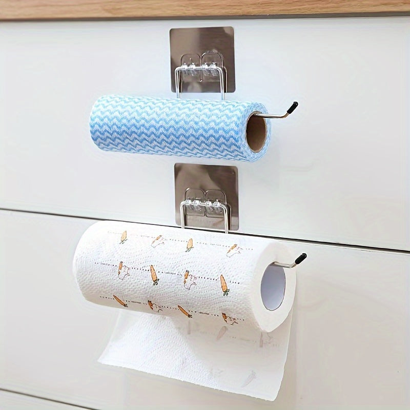 Stainless Steel Wall-Mounted Paper Towel Holder - Versatile Kitchen &